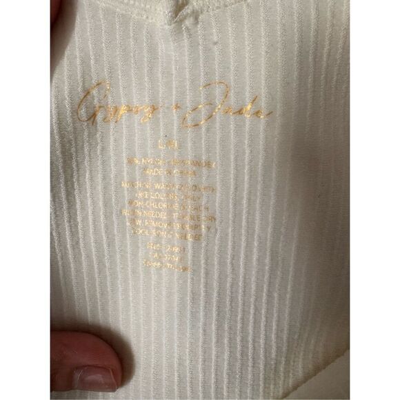 Gypsy + Jade white bodysuit size L/XL - Picture 5 of 6